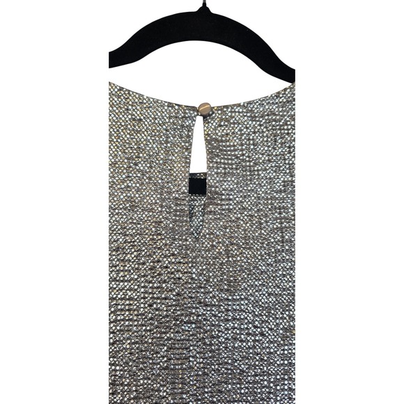 Tulléa Women's Metallic Sparkle Textured Short Sleeve Top M - Picture 4 of 7